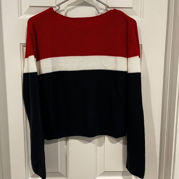 H&M Red, White and Blue Sweater Youth Size 12-14Y (Women Size Small) - Picture 2 of 8